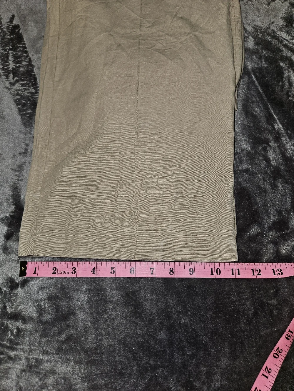 NWT H&M Womens Pull On Elastic-Waist Light Tan Wide Leg Linen Blend Pants SZ Med